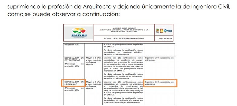 Licitación Coliseo Mayor