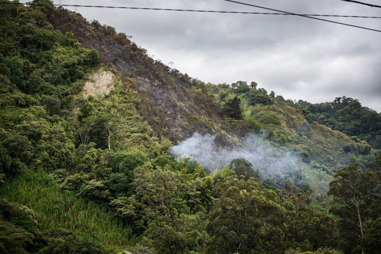 Incendio en zona rural de Ibagué fue controlado por las autoridades de socorro