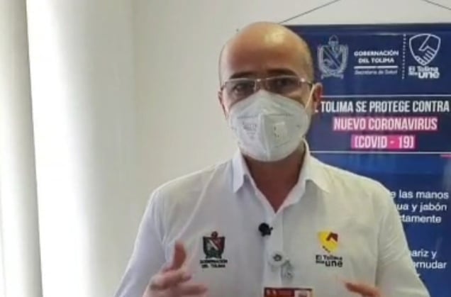 Funcionario quien asumió el encargo de la cartera de salud debido a la suspensión de la Secretaria de Salud, Alexandra Márquez