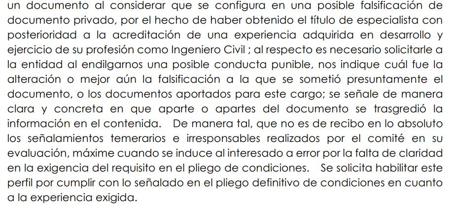 Licitación Coliseo Mayor