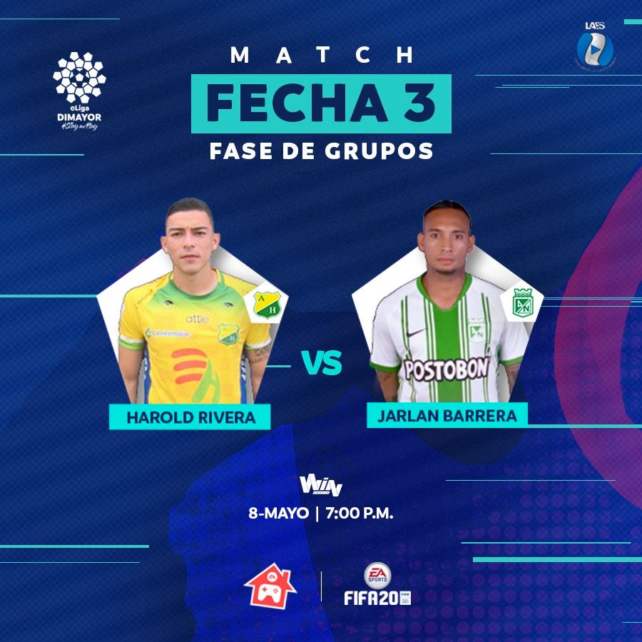 Tercera fecha eLiga Dimayor