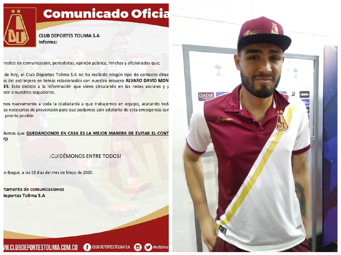 Alvaro Montero se queda en el Deportes Tolima