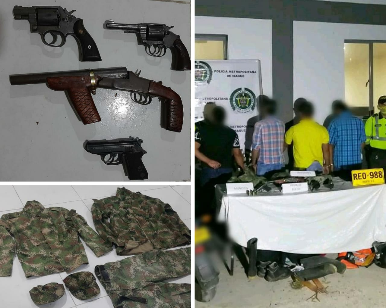 Armas, municiones e intendecia en Ibagué