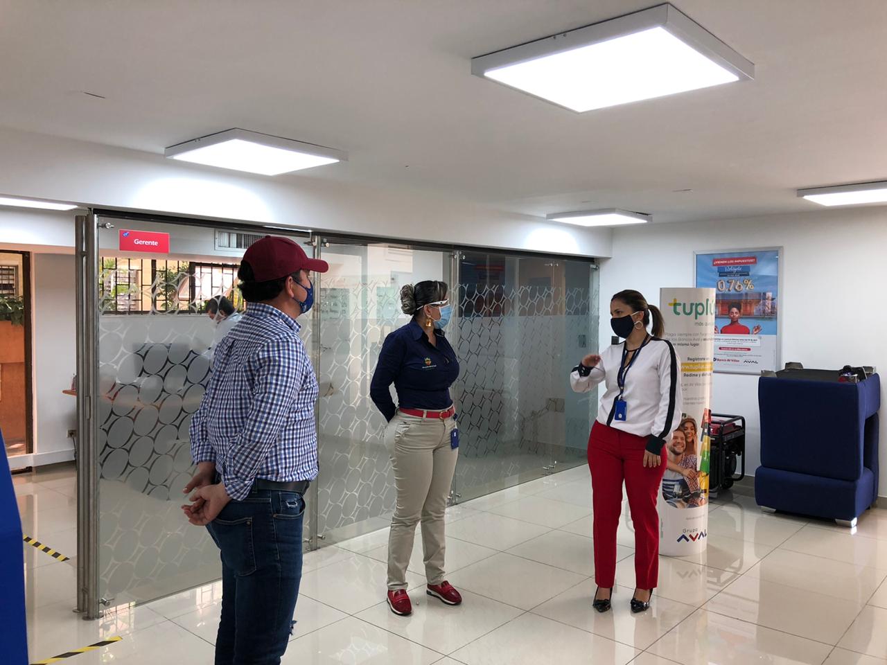 Por incumplir medidas de bioseguridad, fueron cerradas temporalmente dos sucursales bancarias