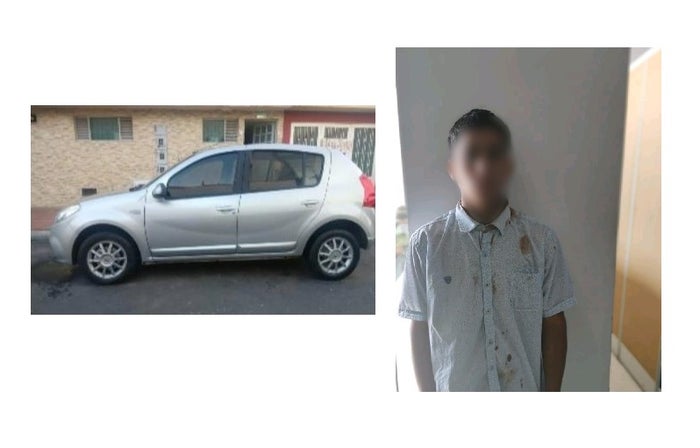 Carro recuperado y ladrón capturado en Ibagué