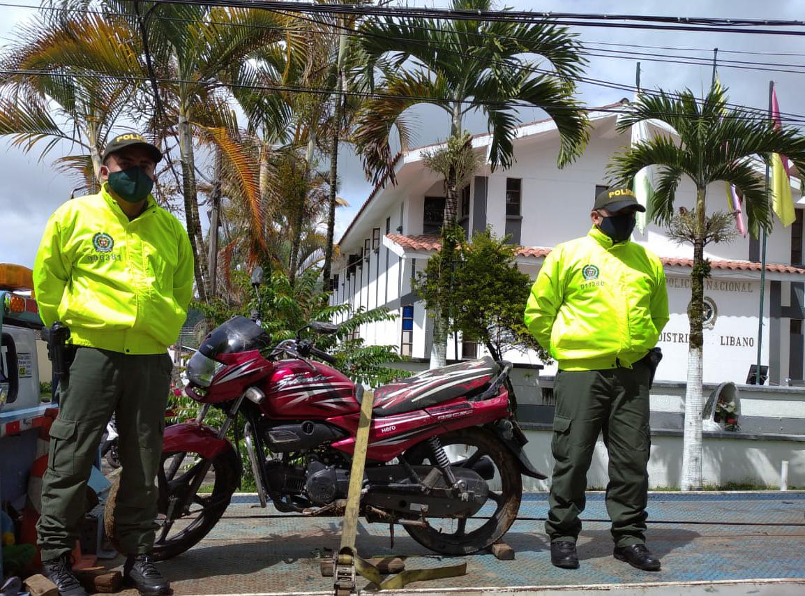 Recuperan motos en el Tolima