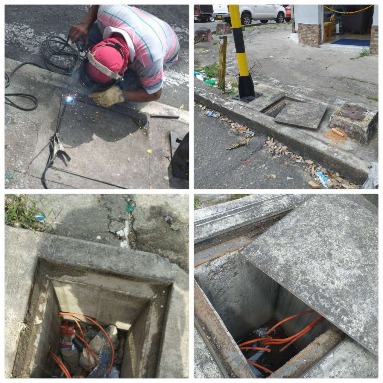 Robo de cables de semáforos