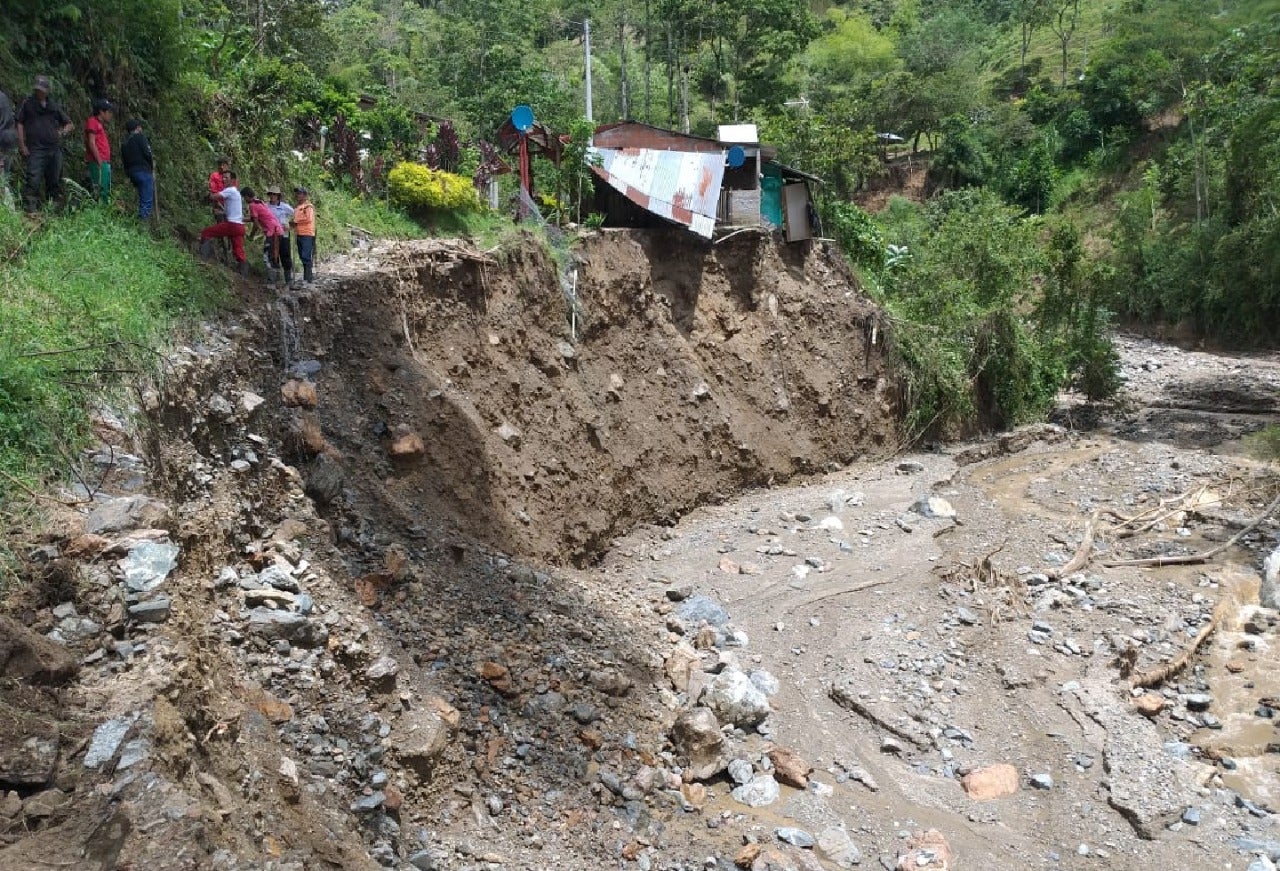 Afectaciones en la vereda El Gallo de Ibagué