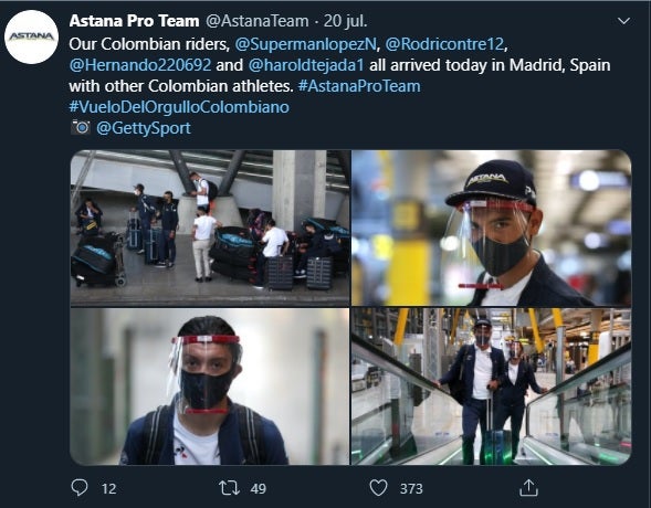 Pedalista huilense llegó a España