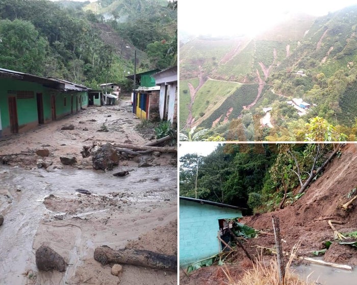 Deslizamiento de tierras en Rovira