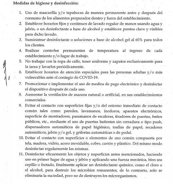 Medidas de higiene en restaurantes 1