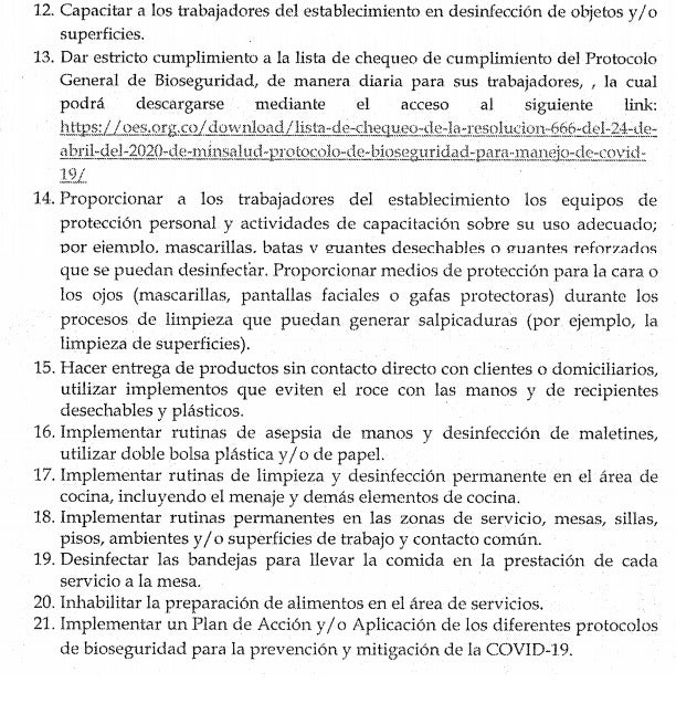 Medidas de higiene en restaurantes 2