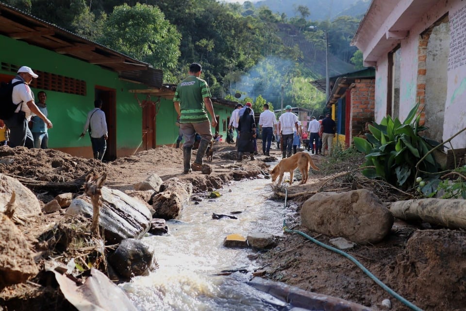 En el sector de Riomanso, hay un número aproximado de 68 derrumbes