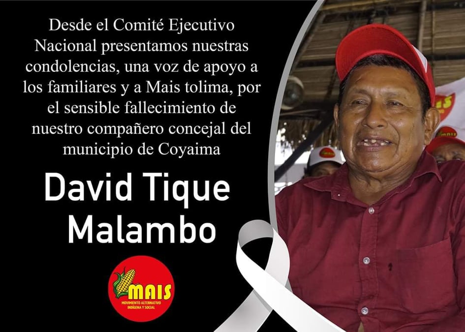 Al Concejal David Tique Malambo le hicieron dos pruebas Covid-19, saliendo la primera positiva y la segunda negativa