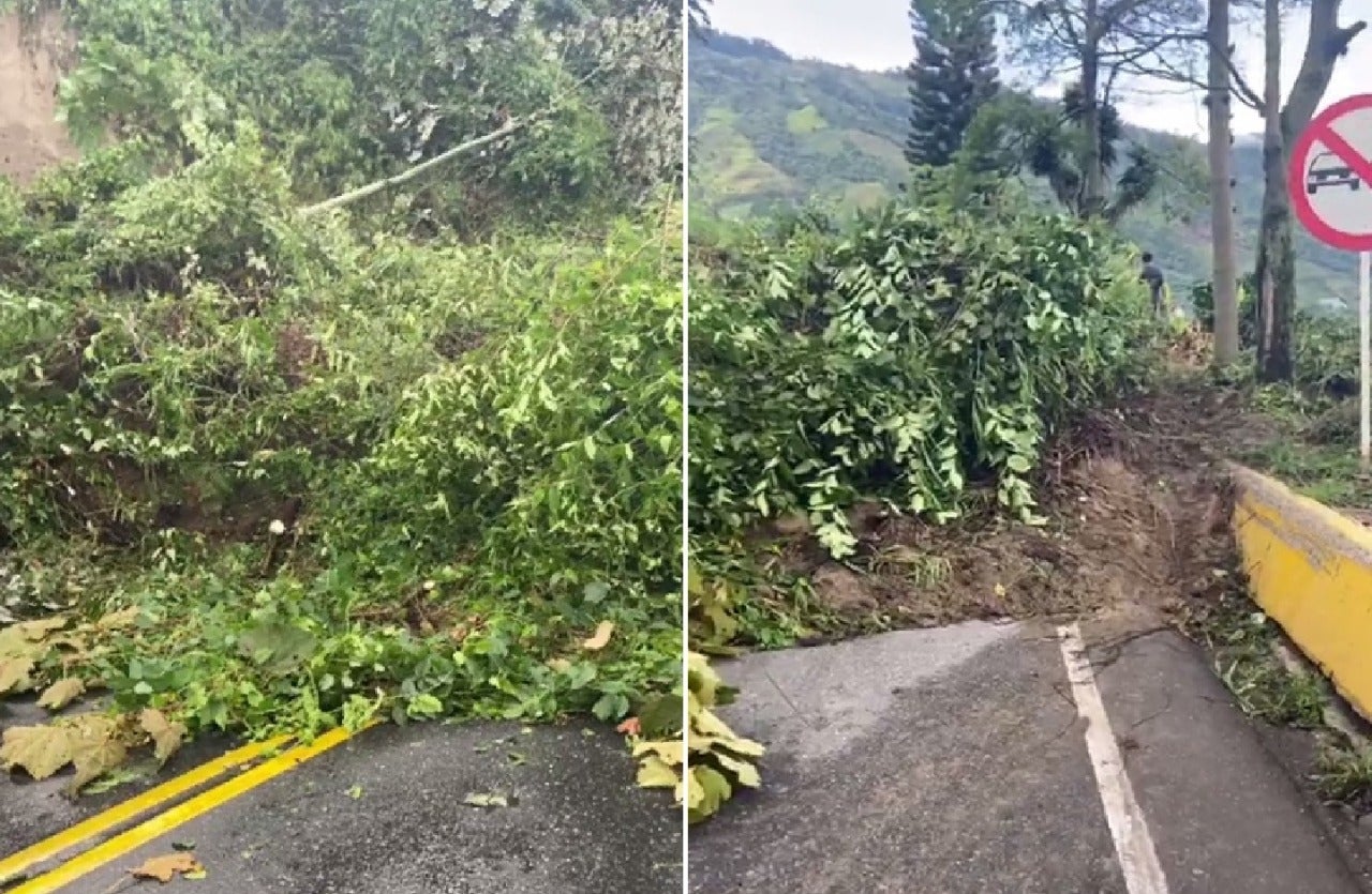 Vía cerrada entre Ibagué y Cajamarca