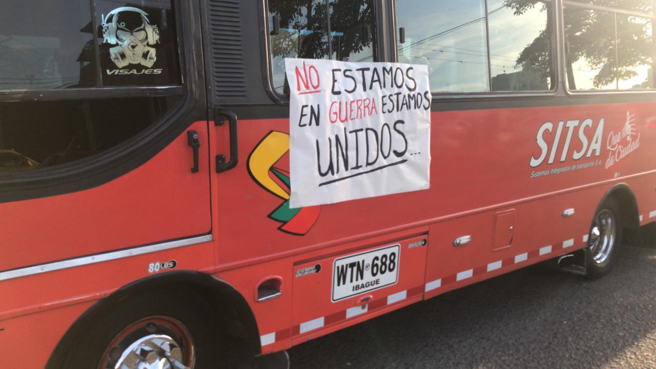 Paro de transporte público en Ibagué