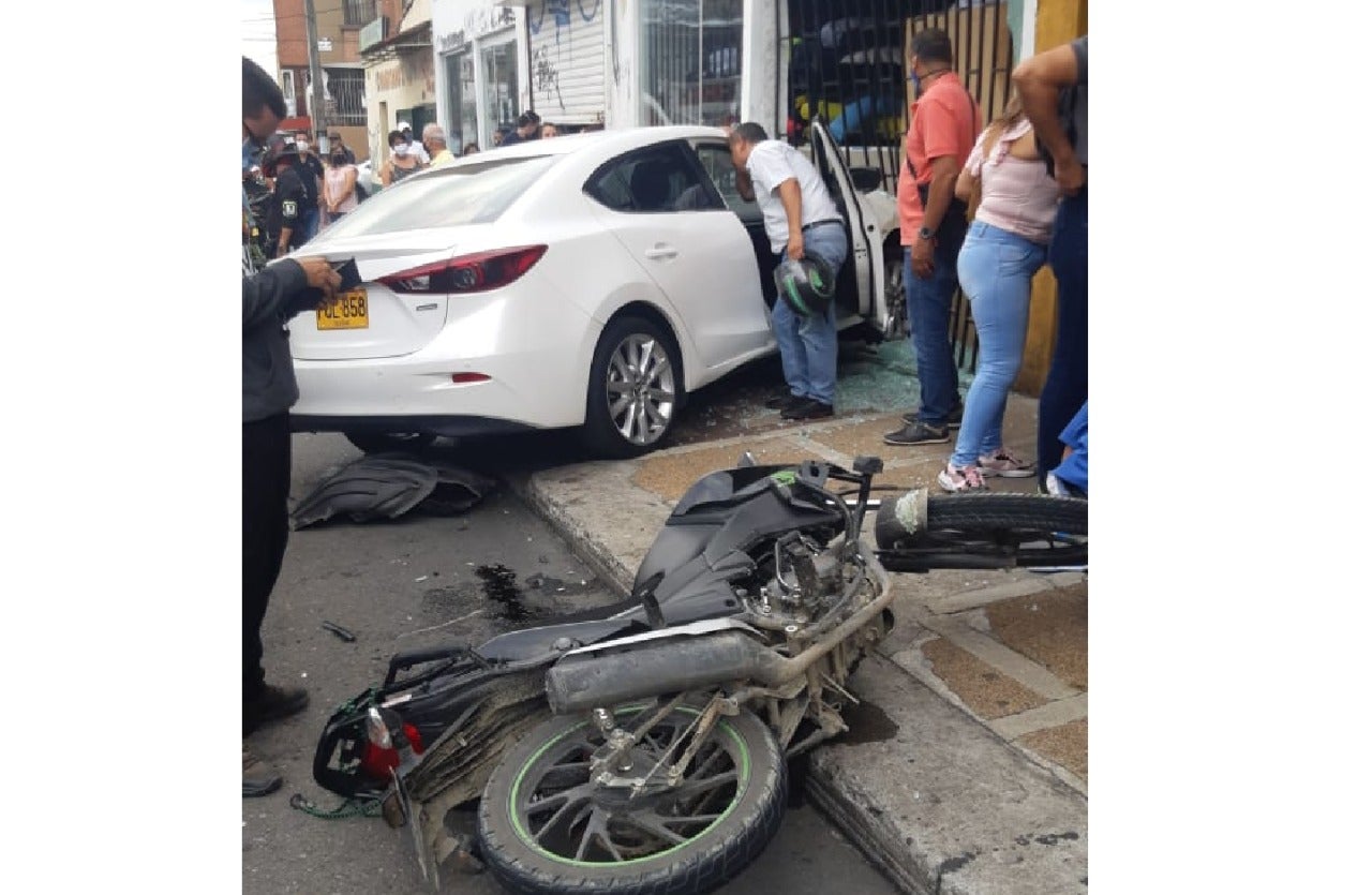 Accidente en el centro de Ibagué