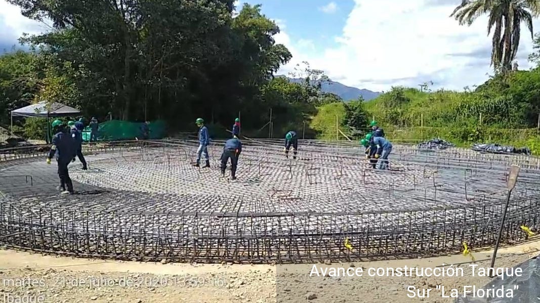 Para enero del 2021 El tanque la Florida entrará en pleno funcionamiento