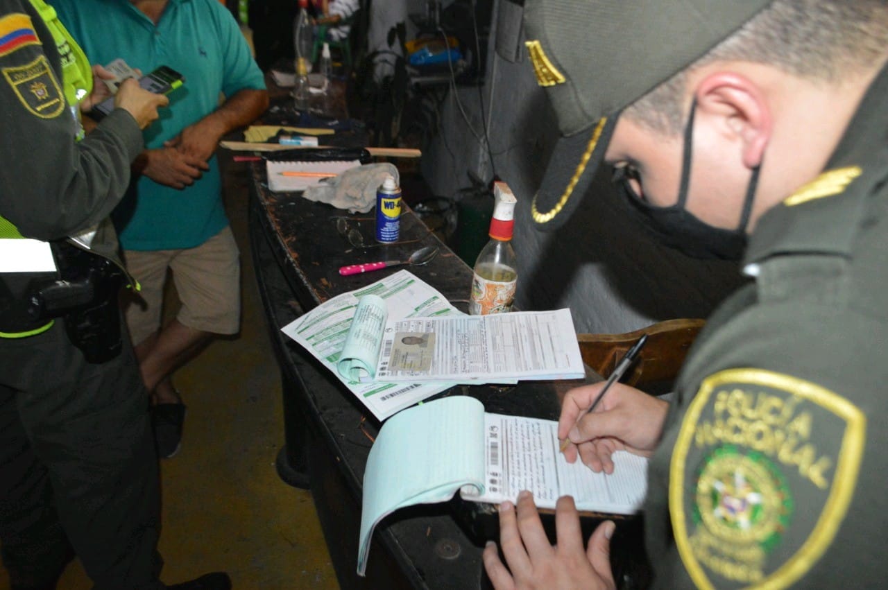 400 comparendos aplicados en aplicados en el aérea metropolitana Neiva