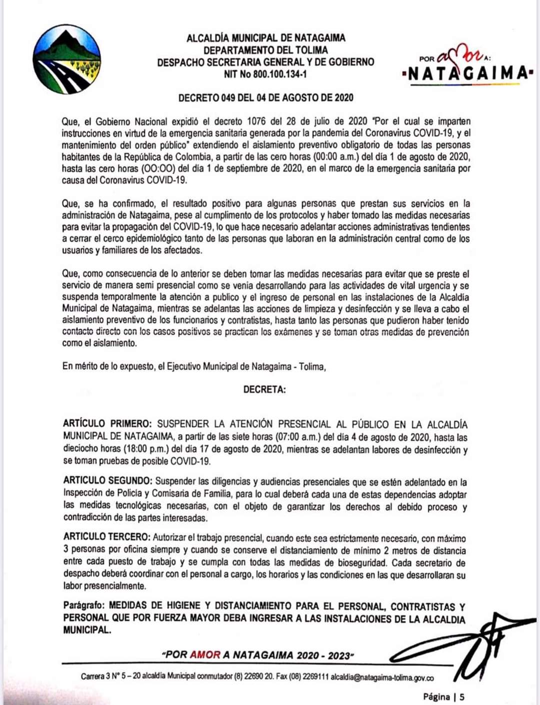 Covid-19 en Natagaima