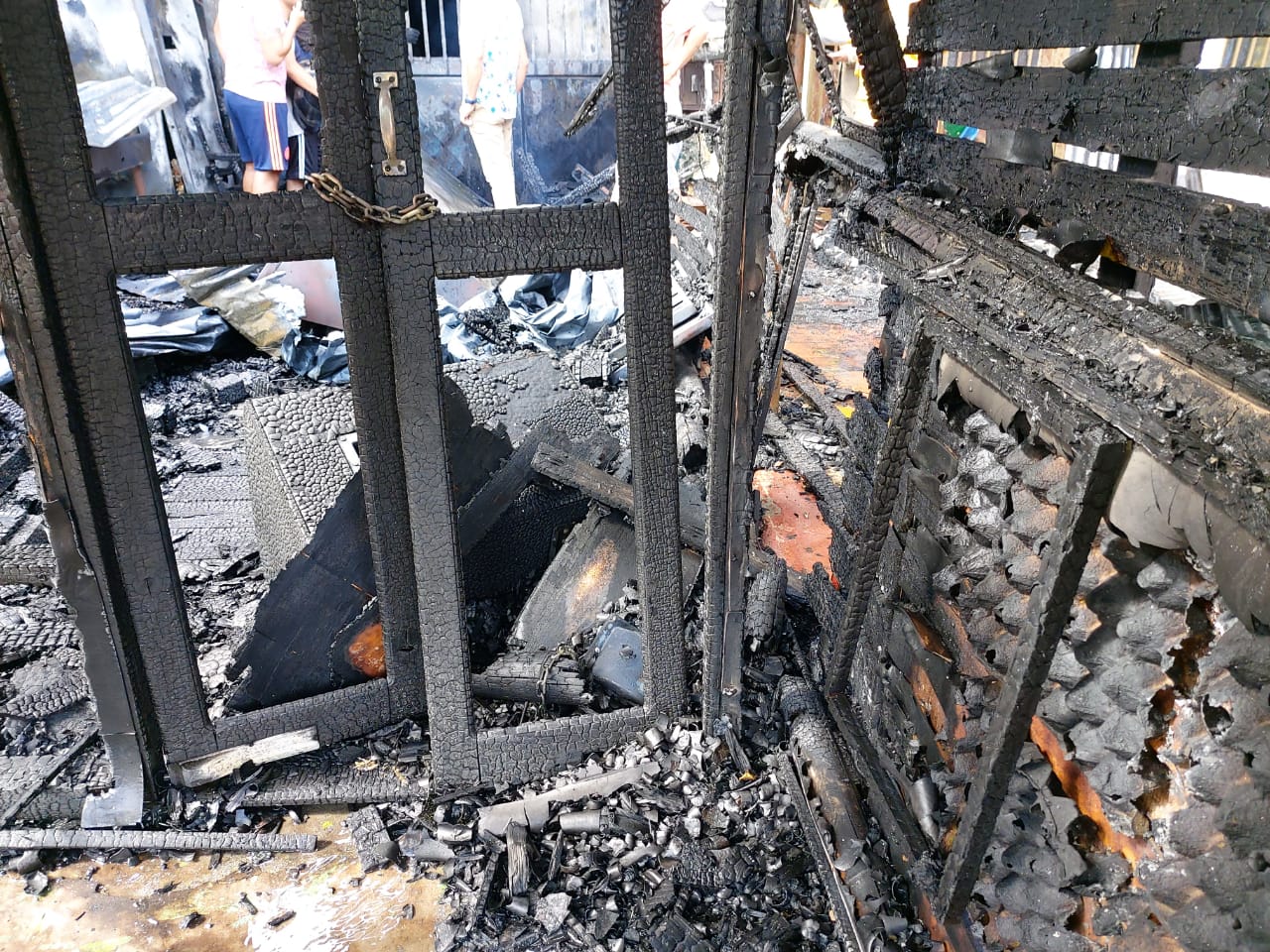 Incendio en el Salado