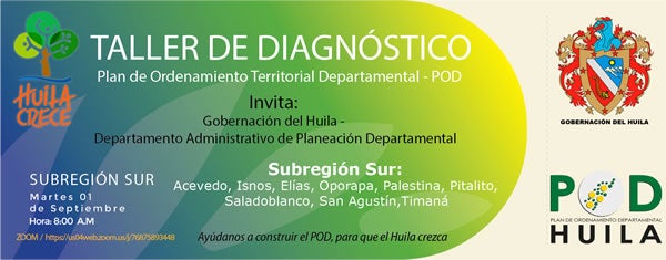 3.La próxima semana inician talleres del Plan de Ordenamiento Territorial del Huila