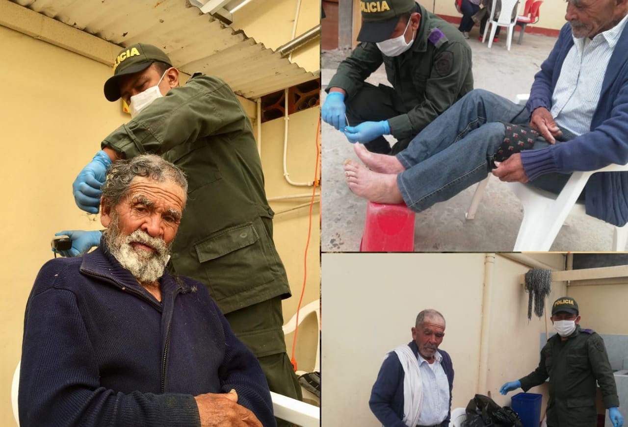 Donaton policía abuelo Murillo