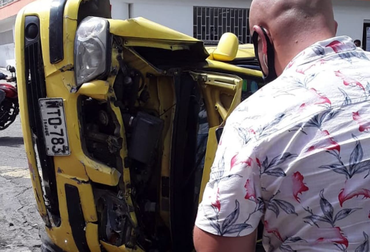 Accidente en el centro de Ibagué