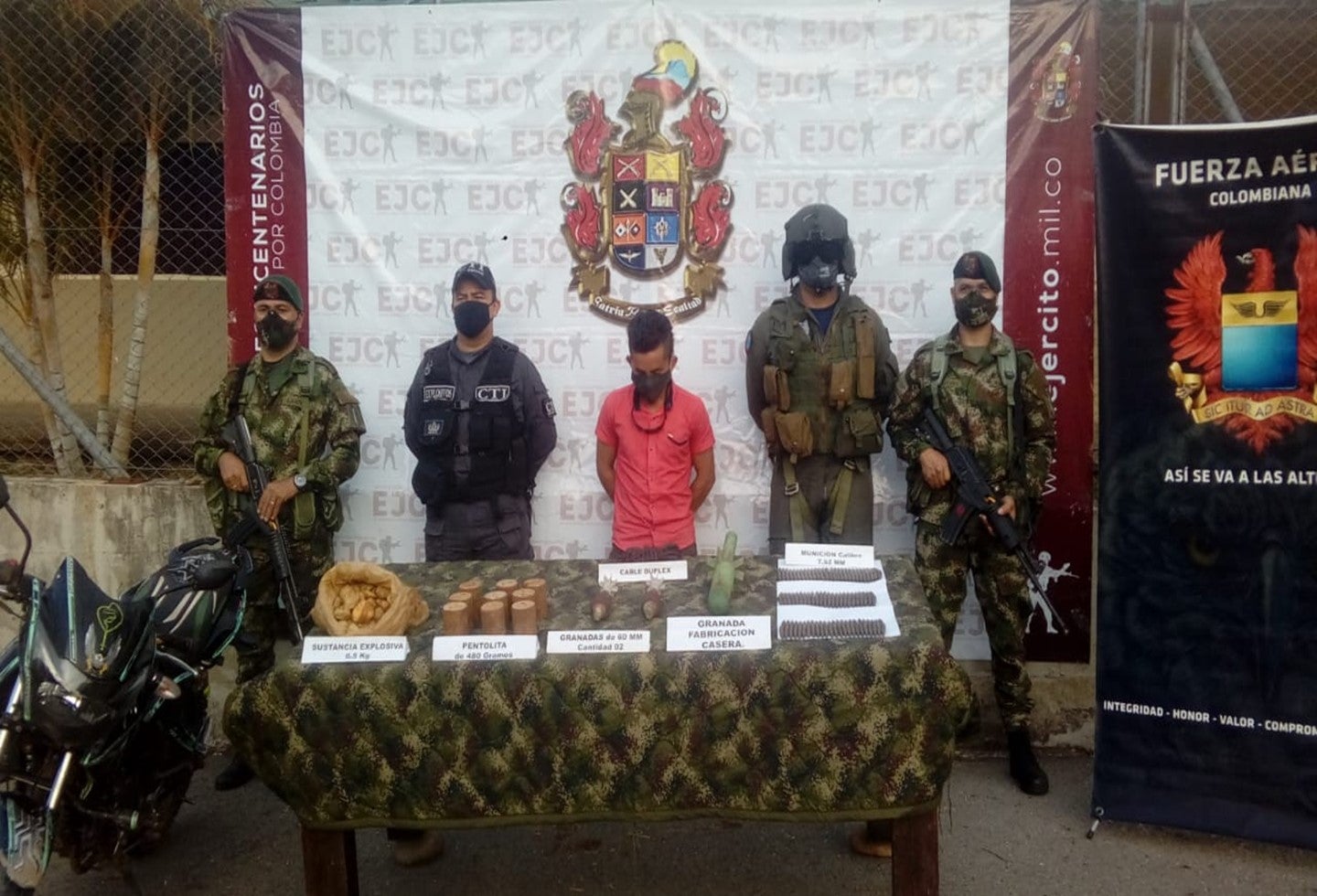 Cayó explosivista de grupo residual en el Tolima