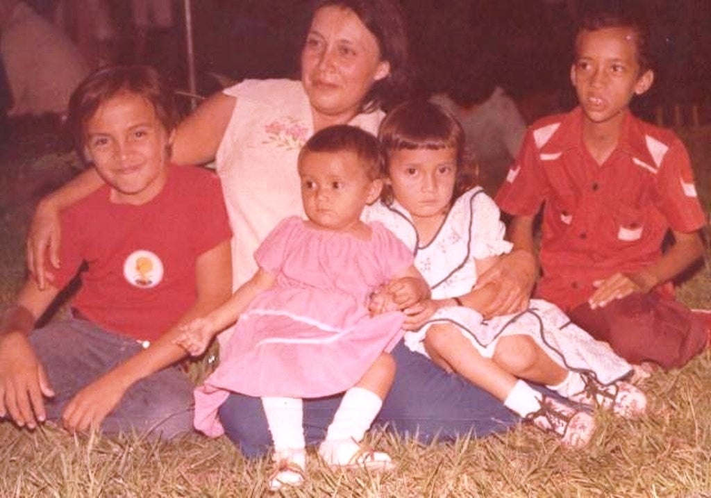 Tarsicio Medina y su familia