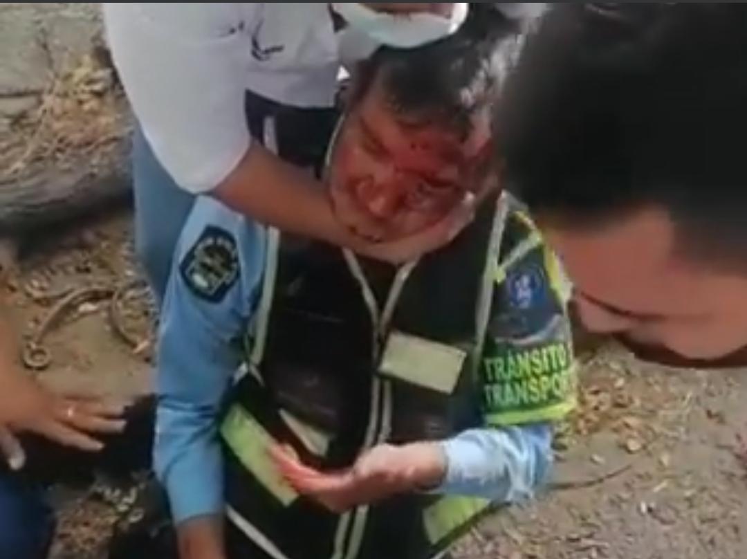 Agresión contra agente de tránsito en Neiva
