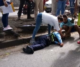 Agresión contra agente de tránsito en Neiva
