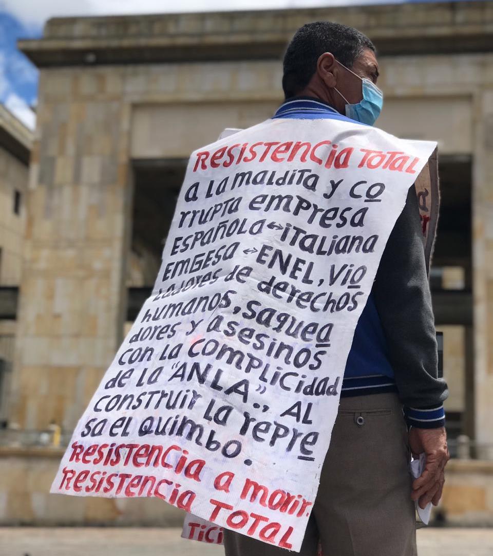 Pescador Artesanal afectado por el Quimbo