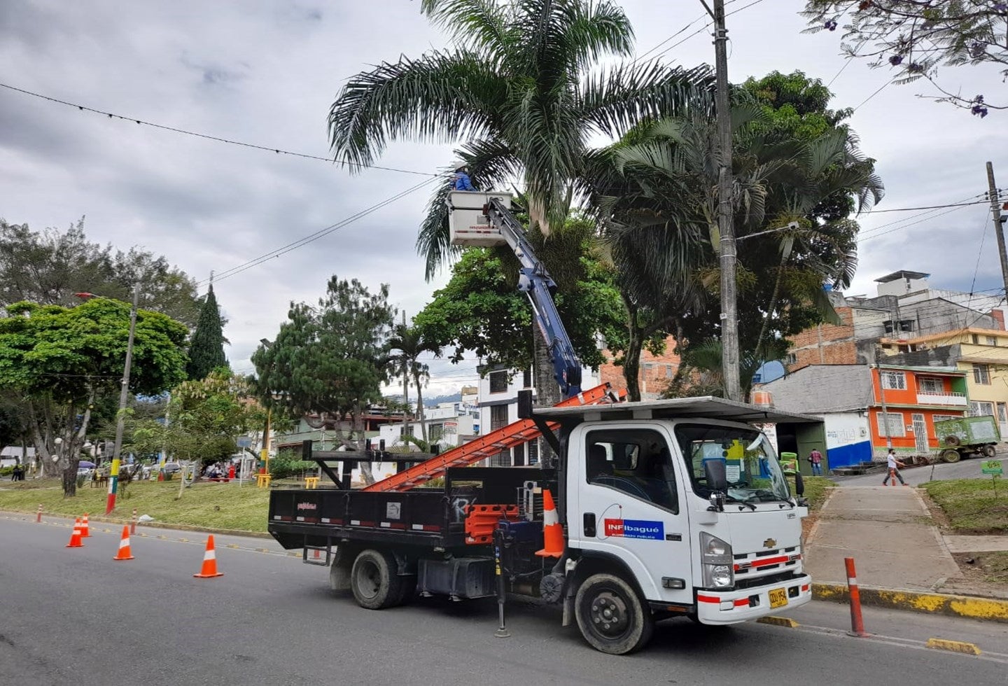 alumbrado público en Ibagué