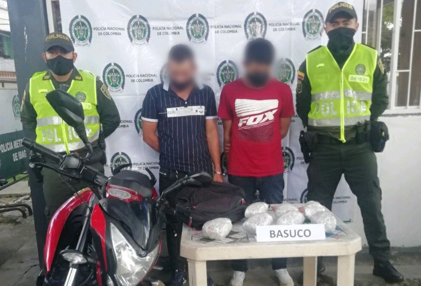 Capturados con 40 mil dosis de bazuco en el barrio Arado de Ibagué