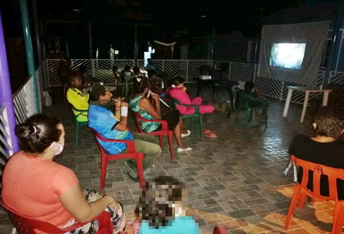 Niños de Chaparral disfrutaron de la jornada ‘Cine al Campo’