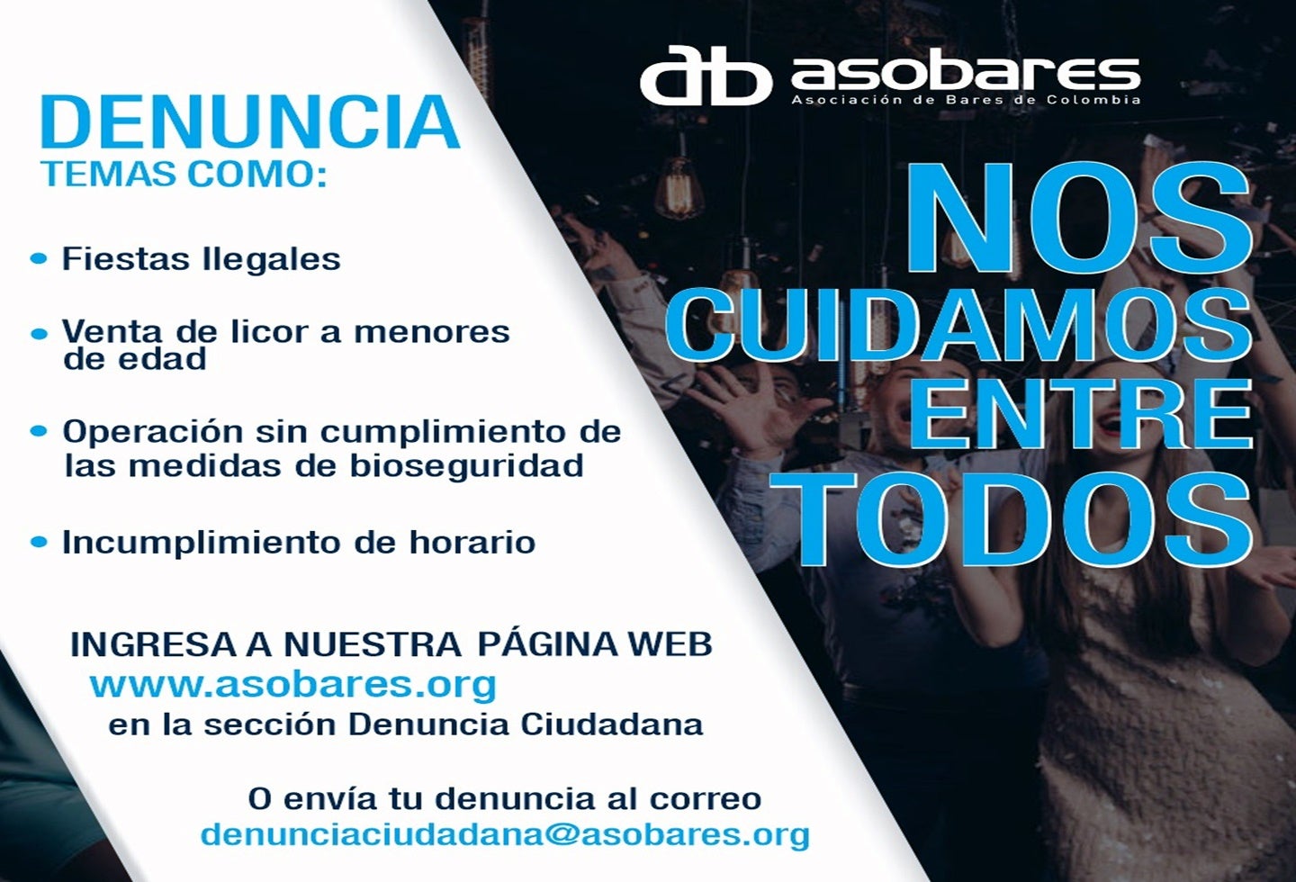 denuncie a los bares