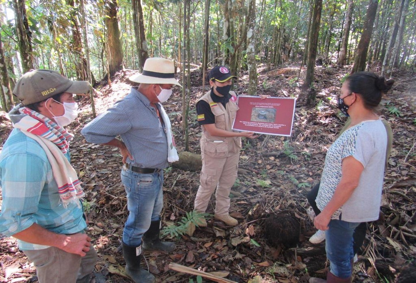 Campaña riesgo minas antipersona en el Tolima
