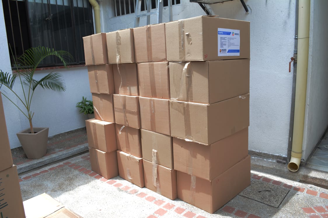 El Huila recibió elementos de bioseguridad donados por Emiratos Árabes Unidos