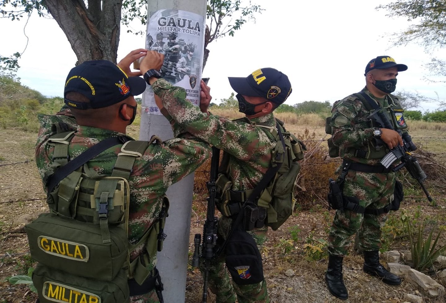 Los militares llegaron hasta la ‘segunda’ del departamento con la difusión “Yo no Pago, yo denuncio”.