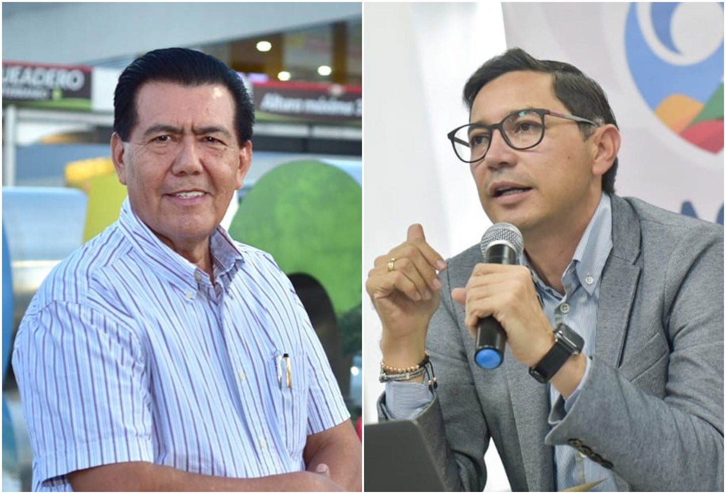 Alcalde Hurtado y Don Carlos Alvarado