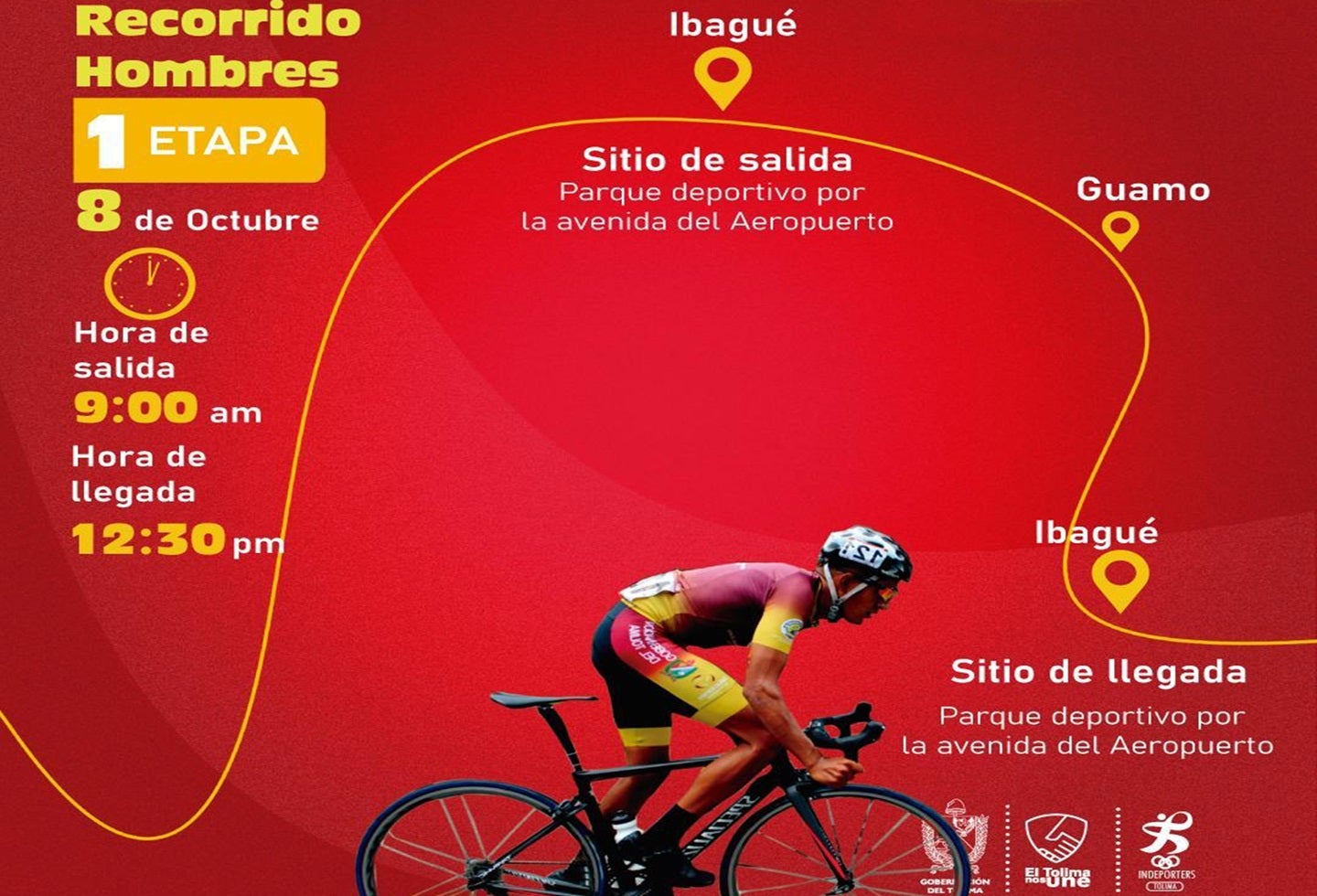 Recorrido primera Etapa- Vuelta al Tolima