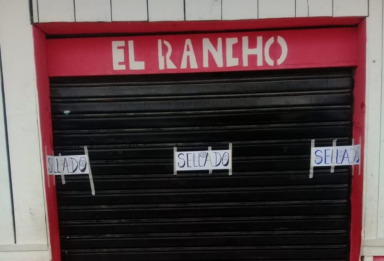 Establecimientos sellados en Roncesvalles Tolima