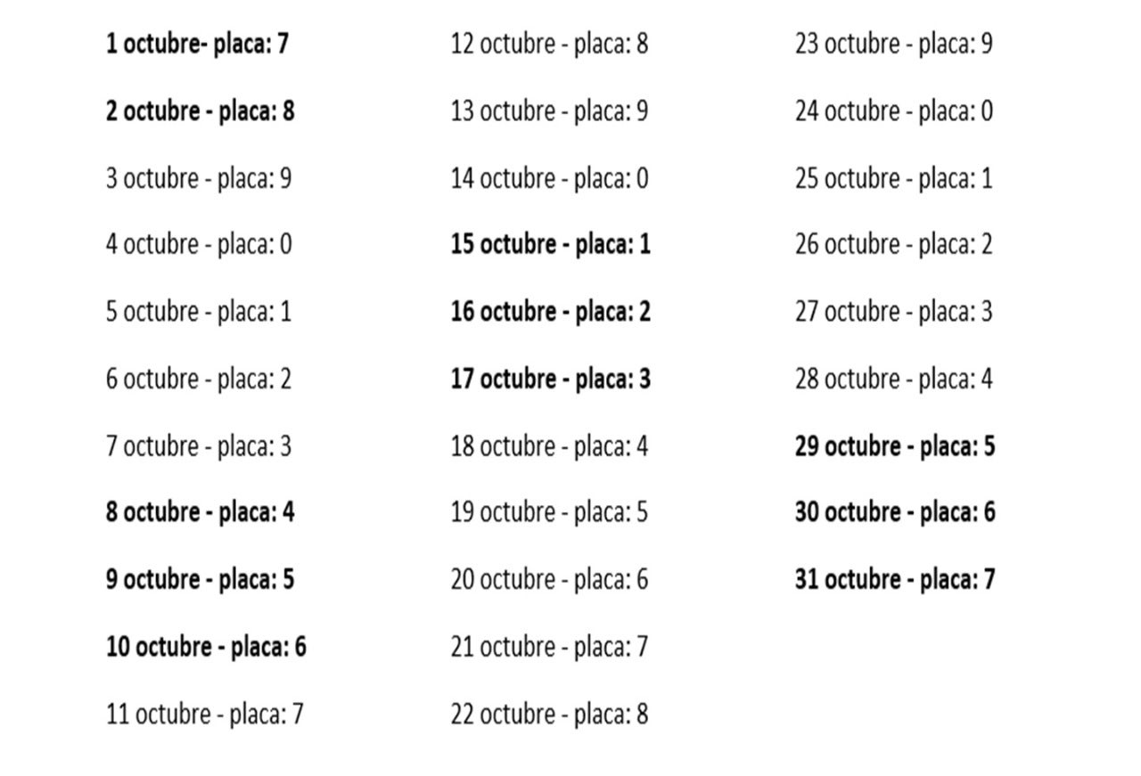 Pico y placa para taxis en Ibagué
