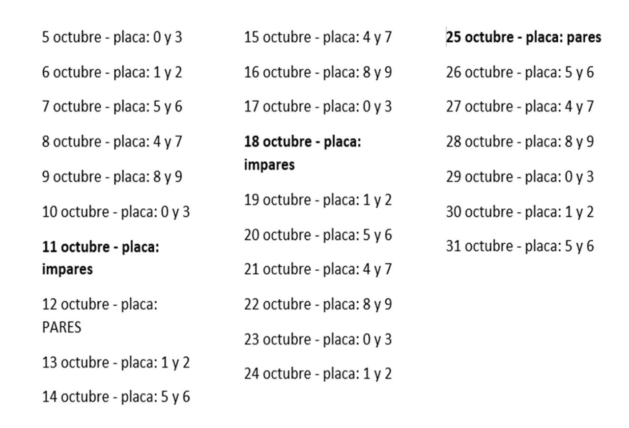 Pico y placa en bagué