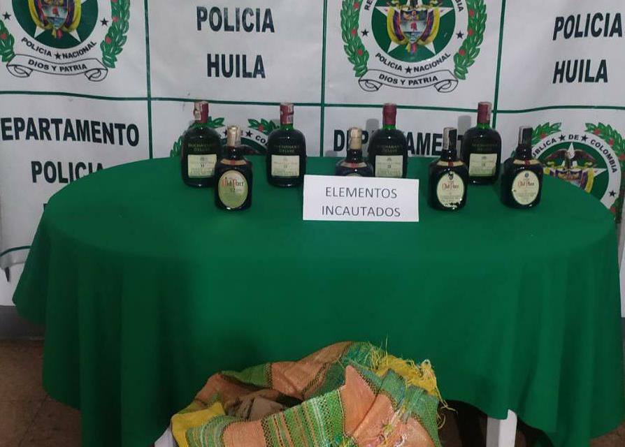 Botellas de whisky fueron incautadas