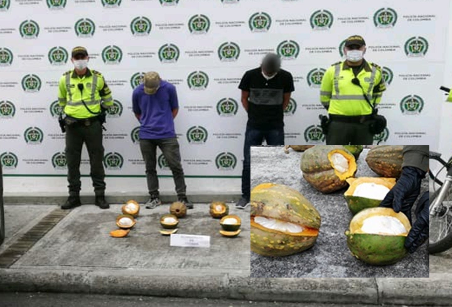 Sorprendieron dos pasajeros con las ‘Ahuyama – Coca’ por las vías de Ibagué