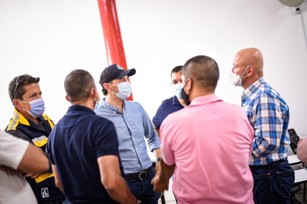 Alcalde Hurtado reunión con Bomberos 2020