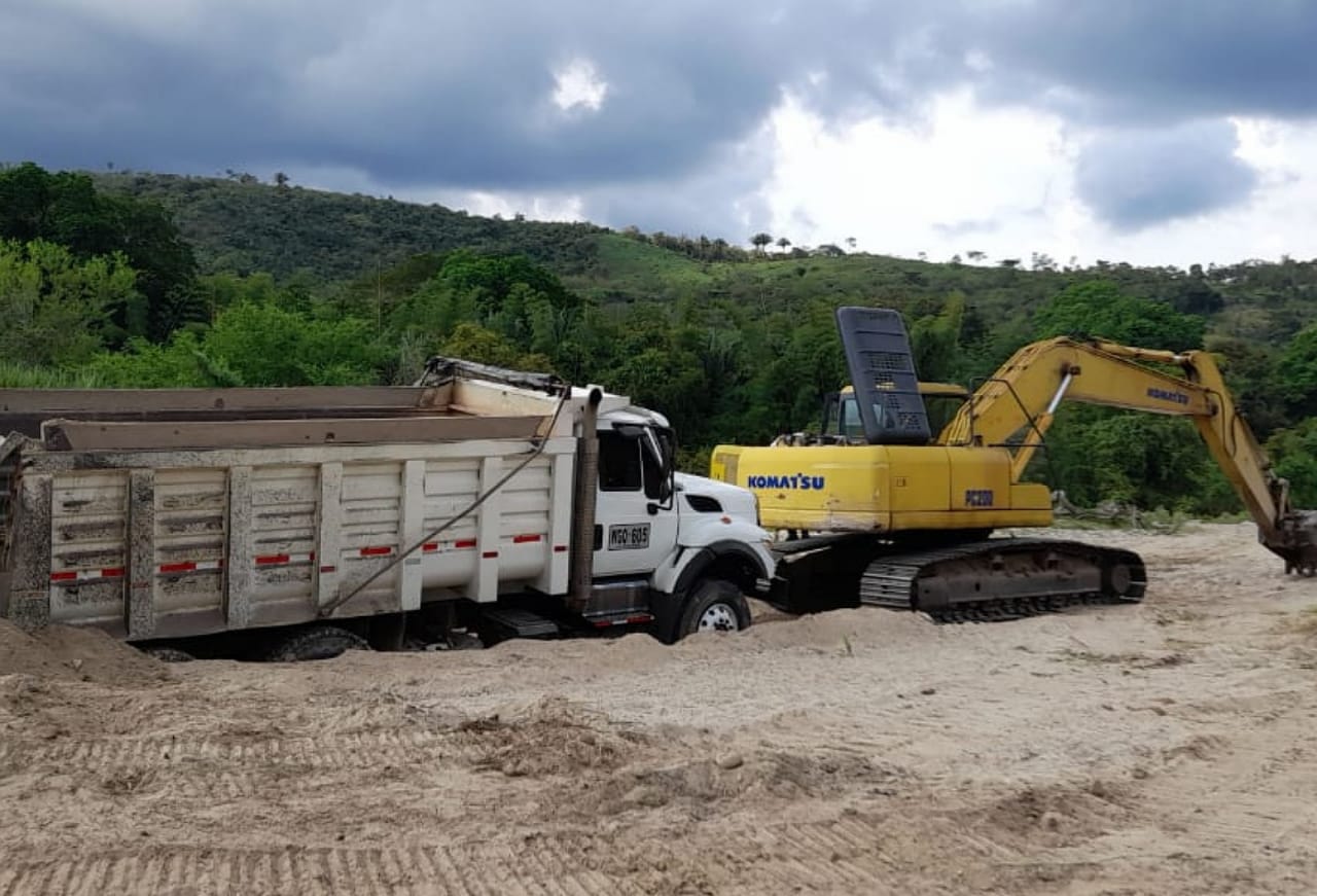 Material de arrastre en San Luis