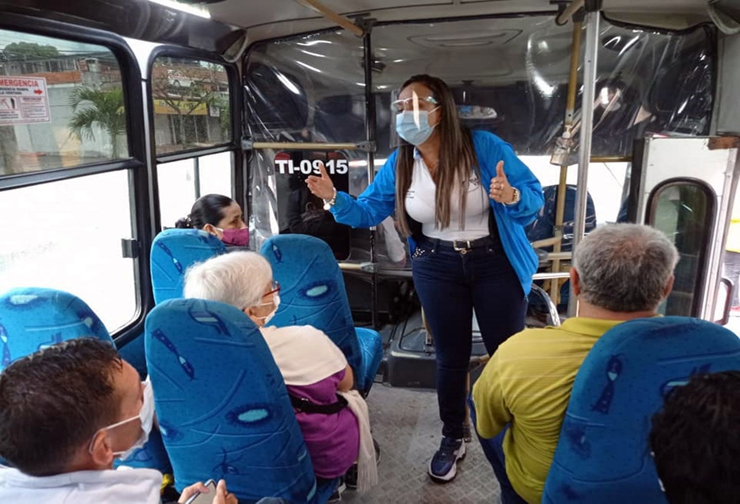 protocolos en busetas de Ibagué